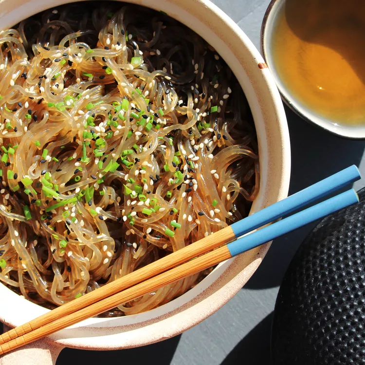 bowl with glass noodles